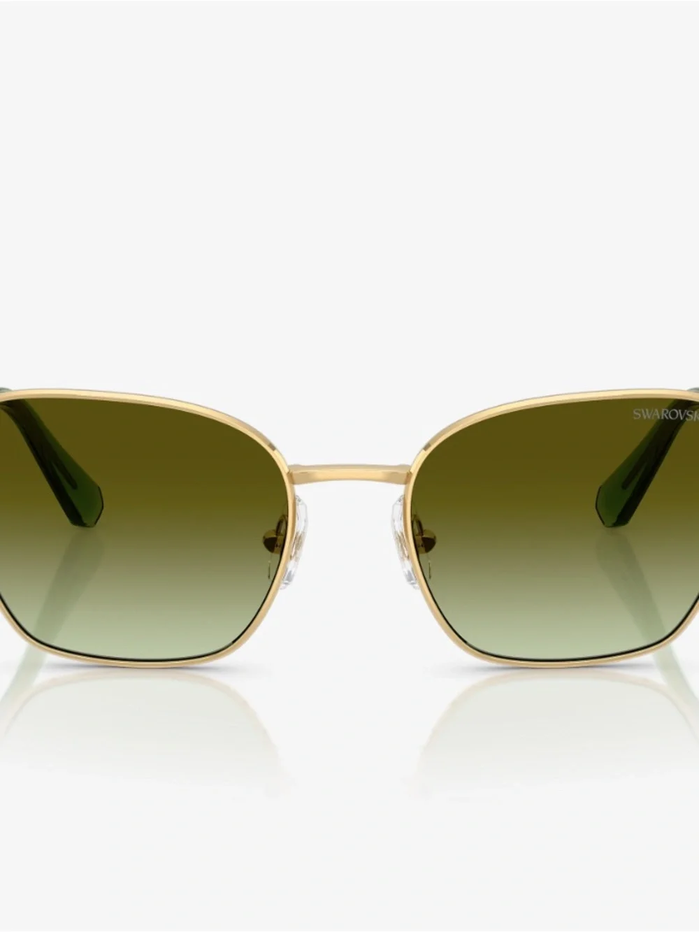 Swarovski Sunglasses SK 7029 Green Gradient Brown, Green Crystals with Case